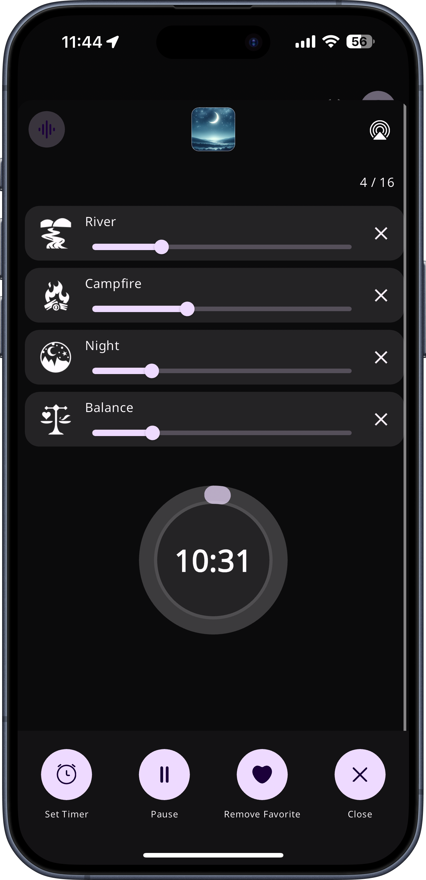 WaveMix Sleep Timer